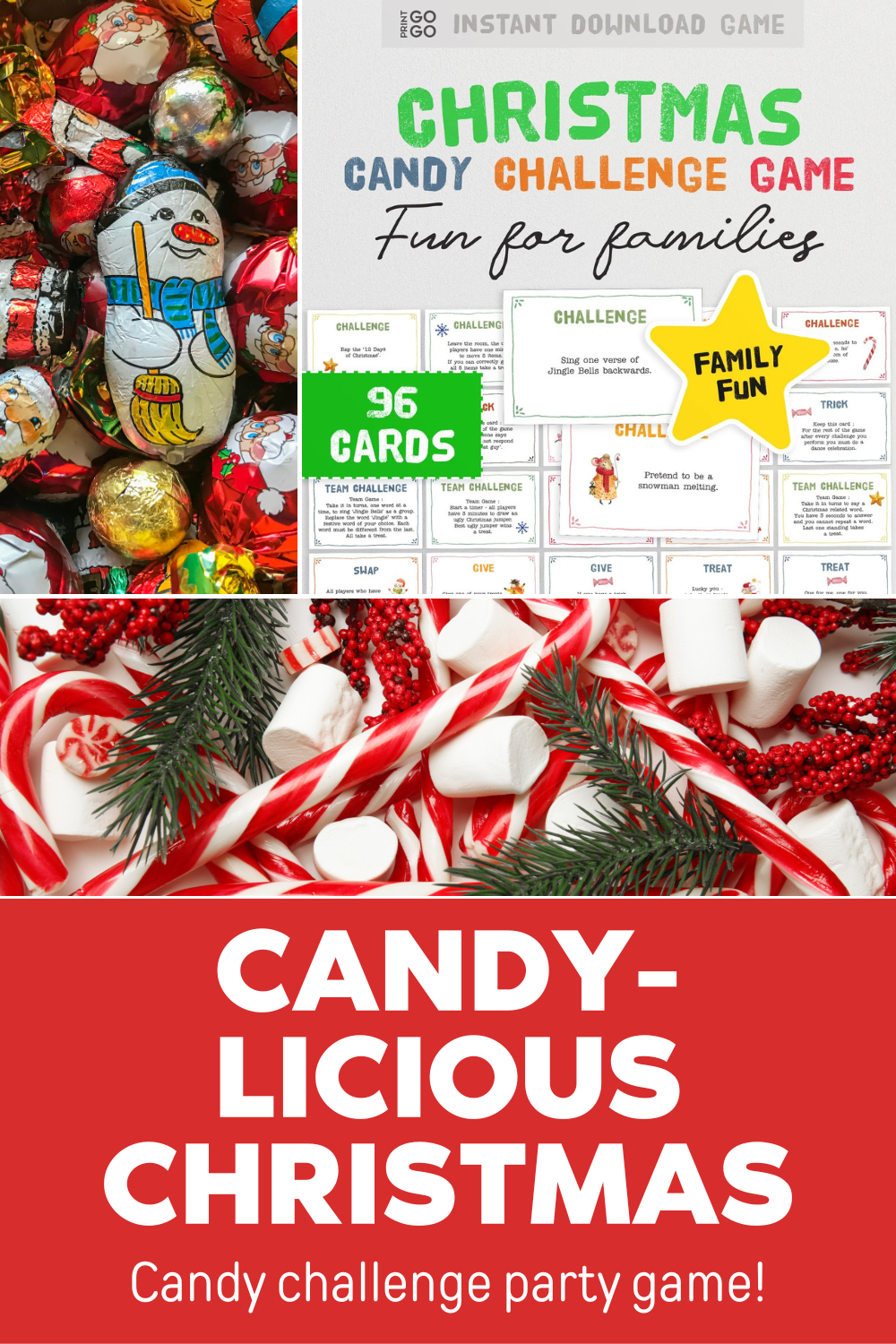 The Candy-licious Christmas Challenge Game for Kids! – Print GoGo