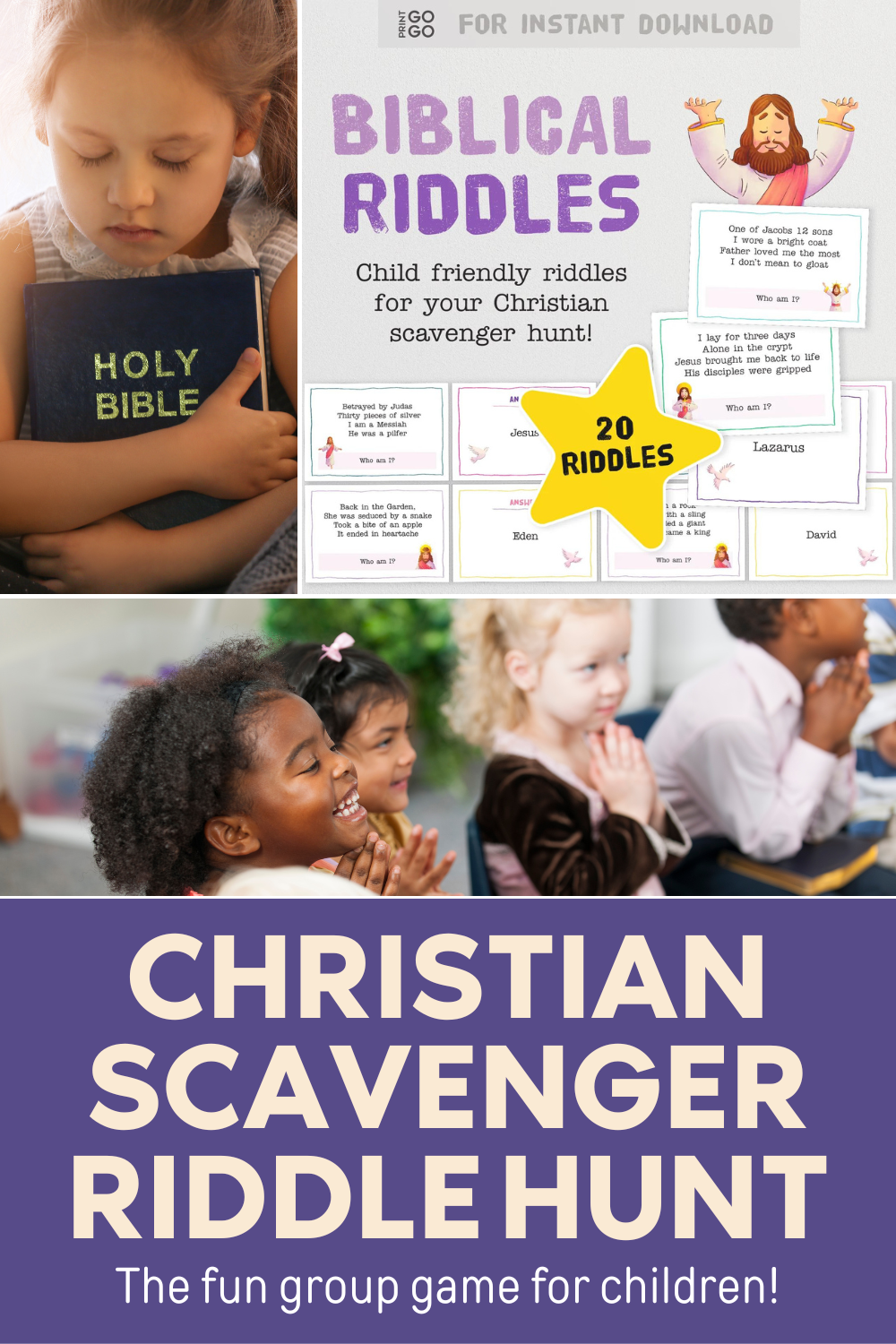 20 Biblical Riddle Cards For A Christian Scavenger Hunt! – Print Gogo