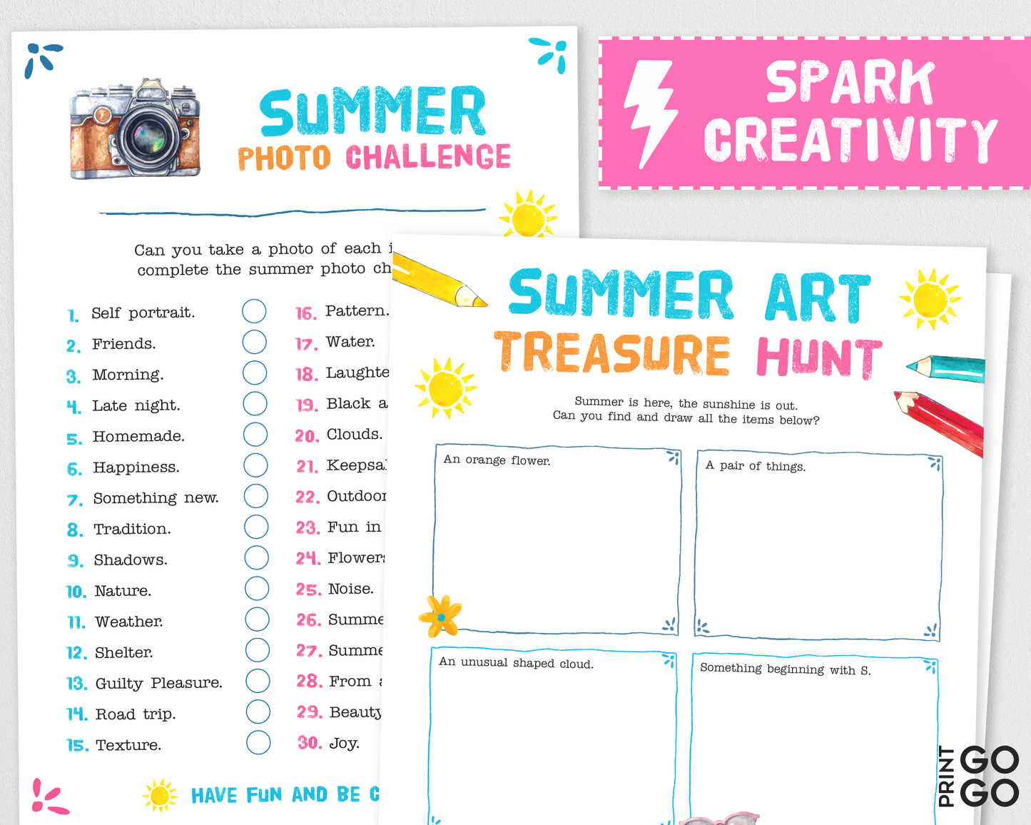 Kids Summer Bundle - Fun Games and Activities To Last The Whole Holiday | Printable Vacation Ideas for Children | Holiday Boredom Busters