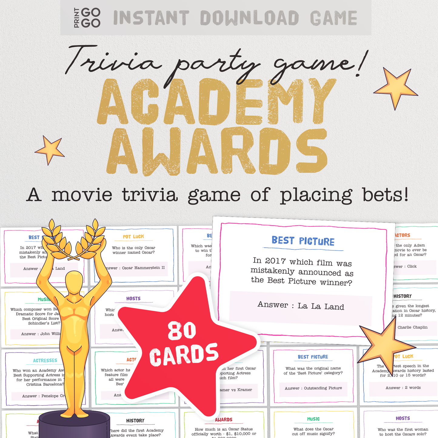 Academy Awards Quiz Game