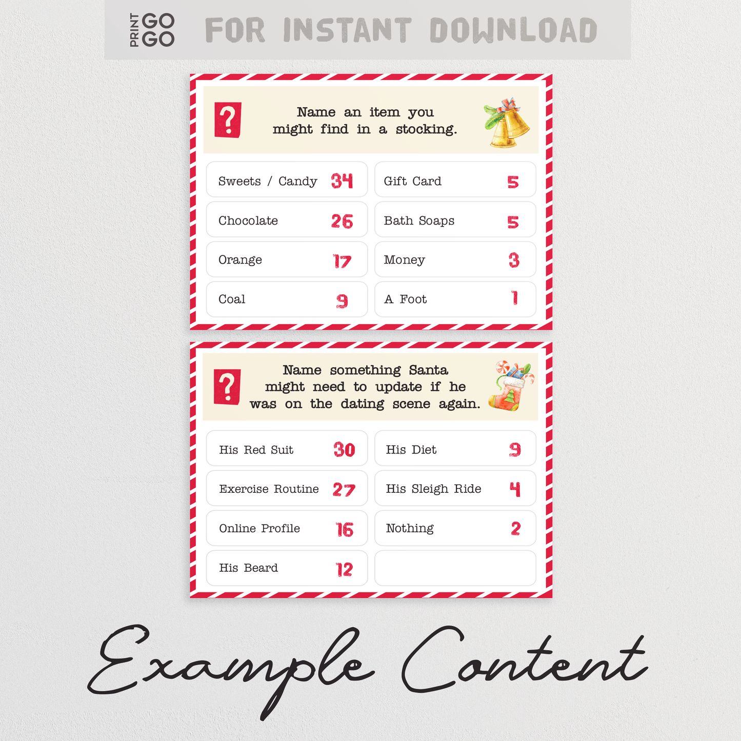 Christmas Feud - Can you out survey your family this holiday?