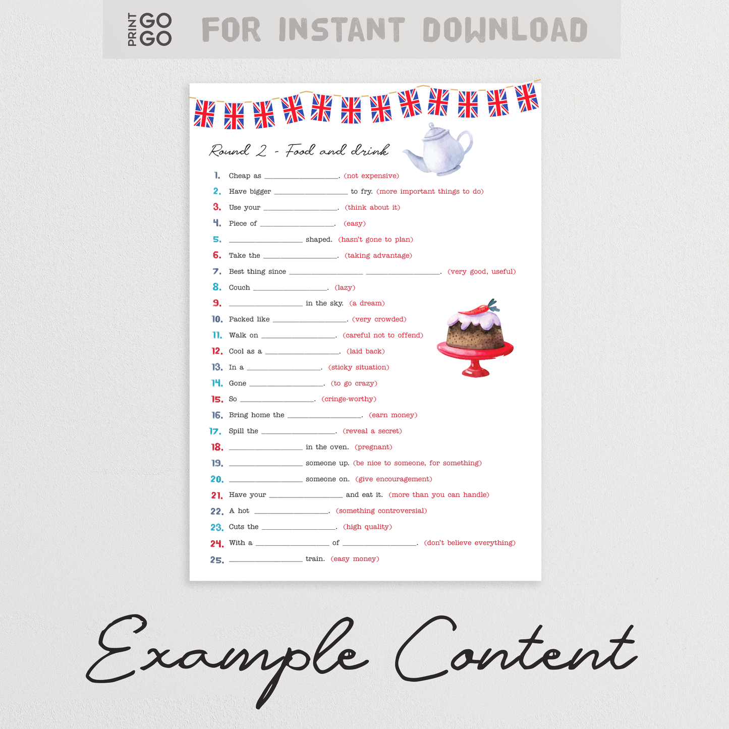 The Great British Idiom Quiz