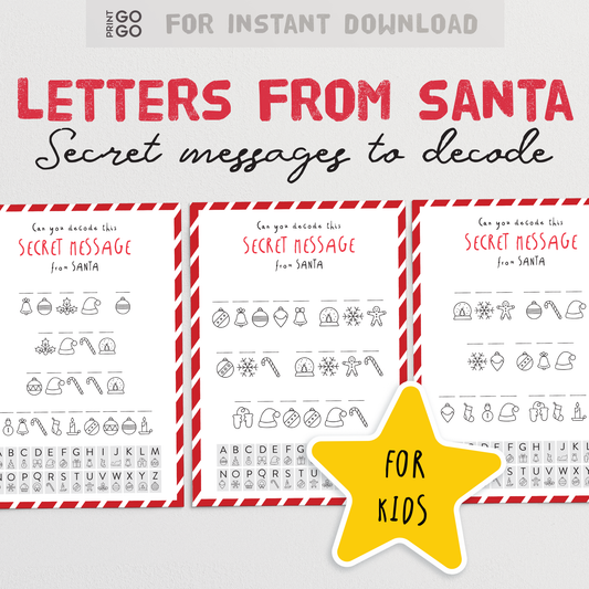 Coded Secret Messages from Santa