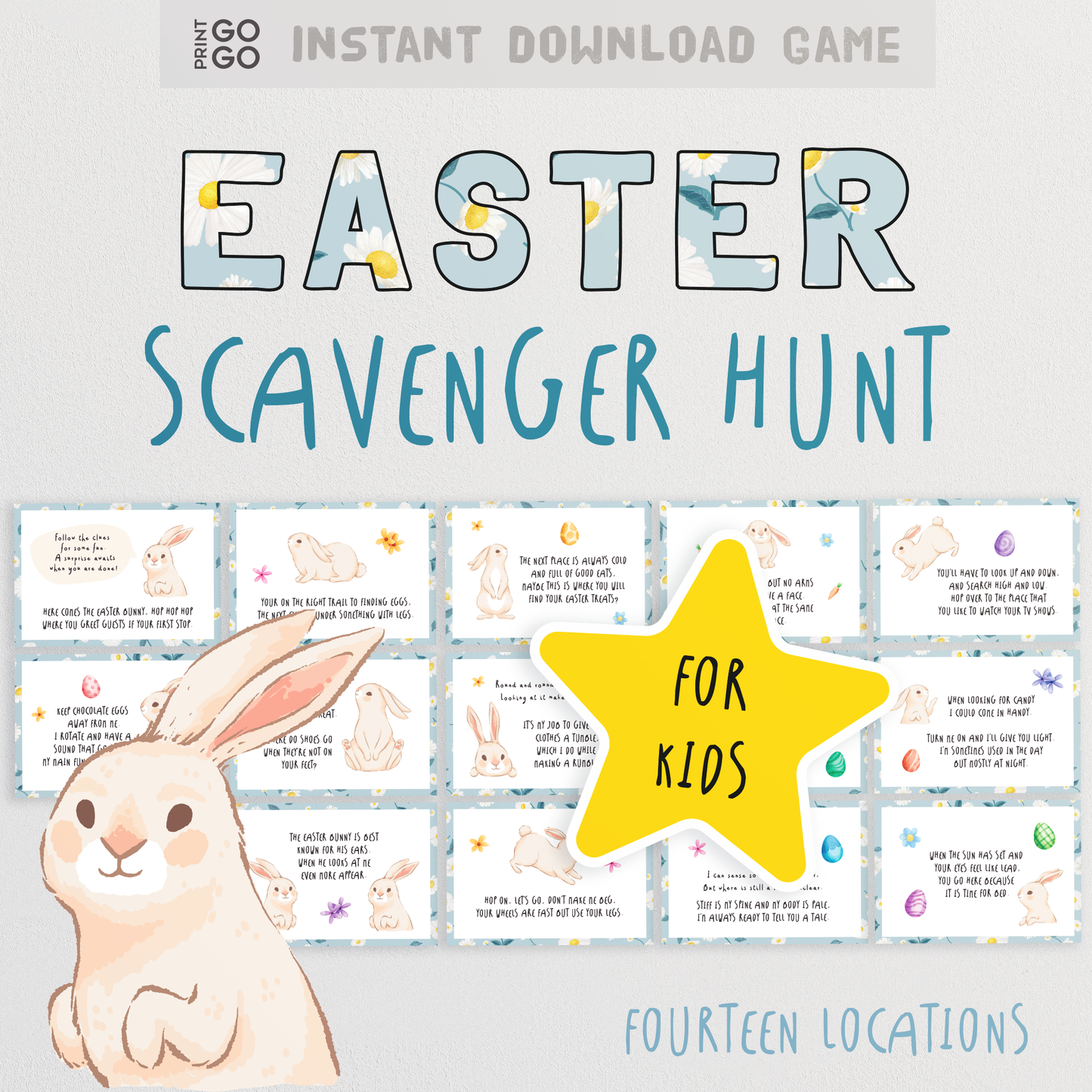 Easter Egg Scavenger Hunt for Kids - Hop Hop on the Indoor Bunny Trail and Fill Up Your Basket!