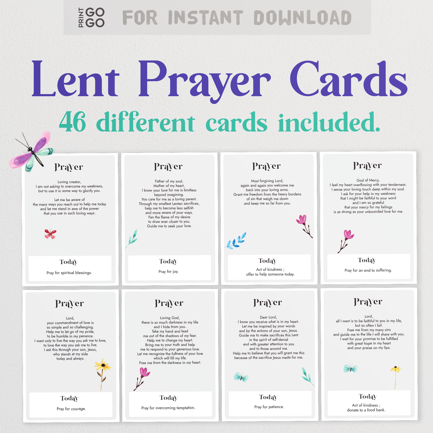 Lent Prayer Cards
