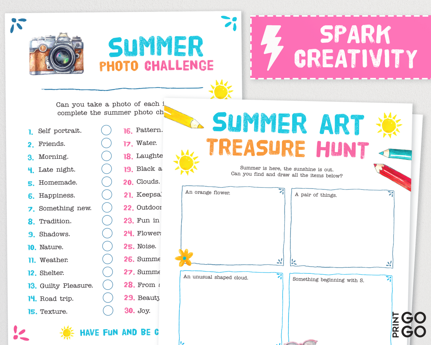 Kids Summer Bundle - Fun Games and Activities To Last The Whole Holiday | Printable Vacation Ideas for Children | Holiday Boredom Busters