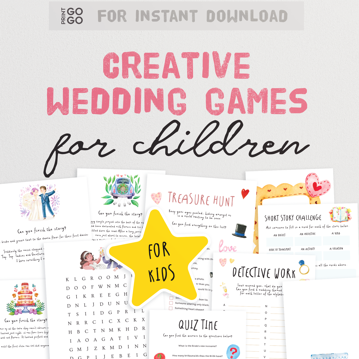 Creative Kids Wedding Games and Activities