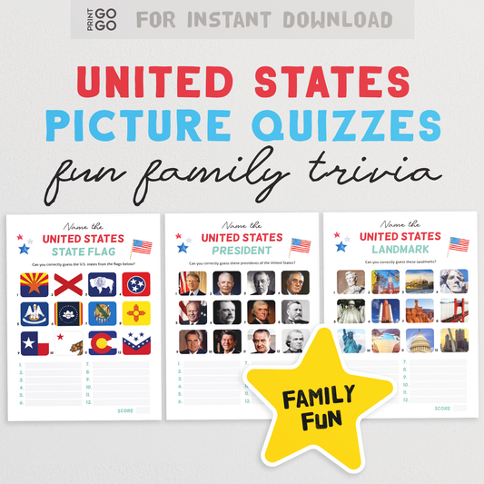 United States Picture Quiz Bundle