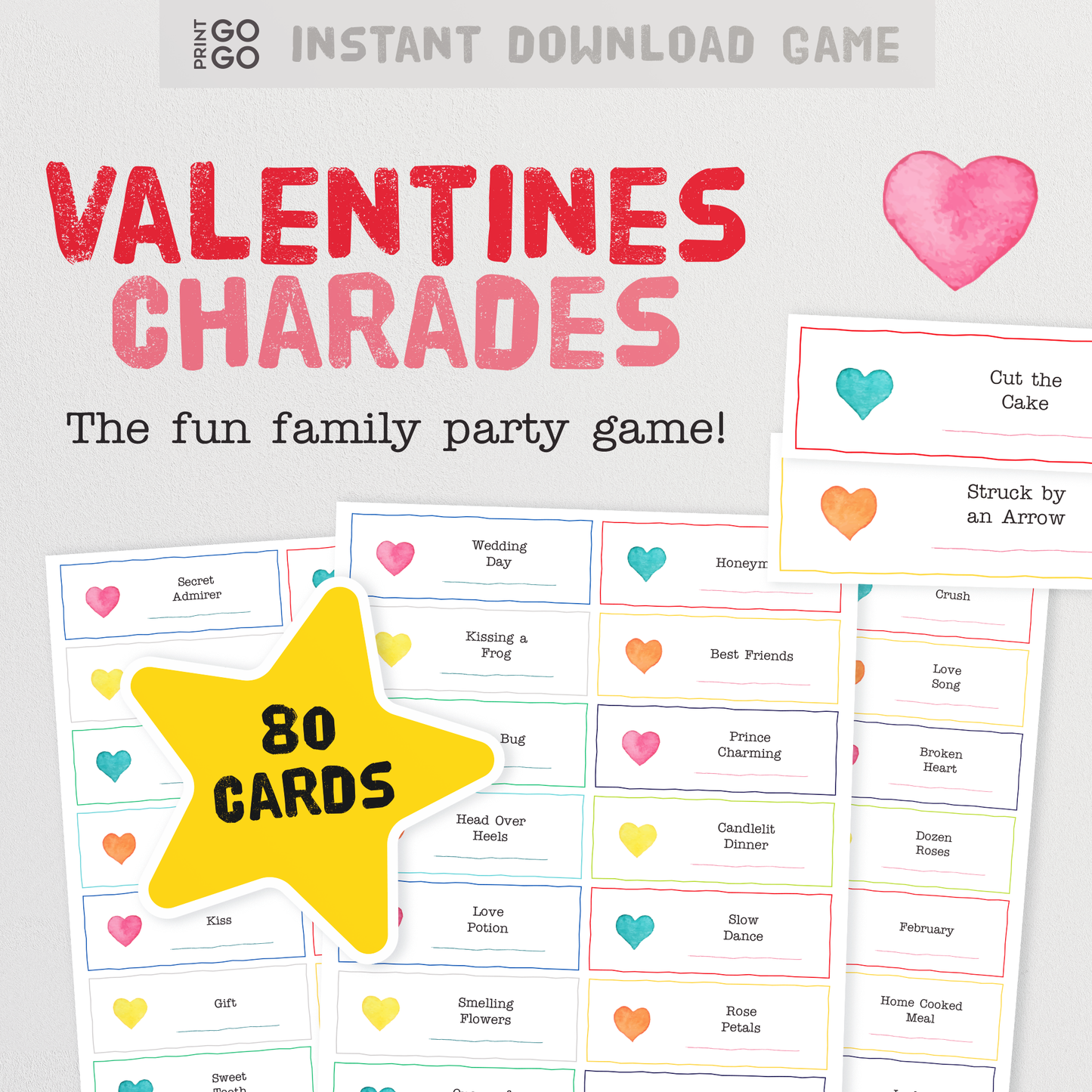 Valentines Charades - The Fun Family Party Game of Acting Out