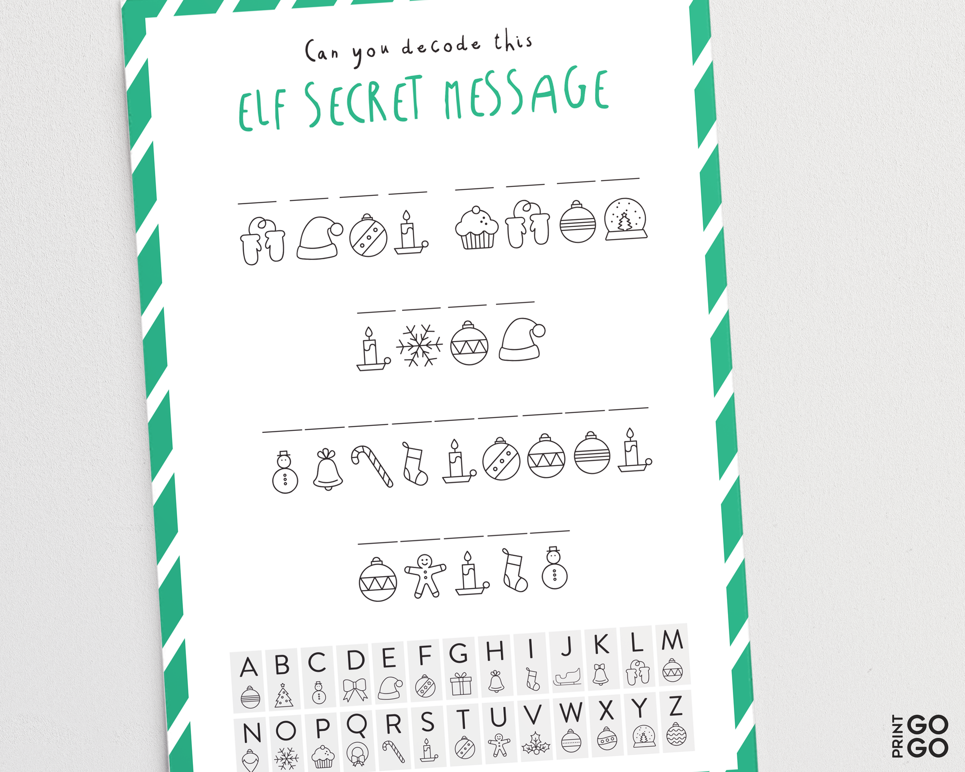 Coded Secret Elf Messages