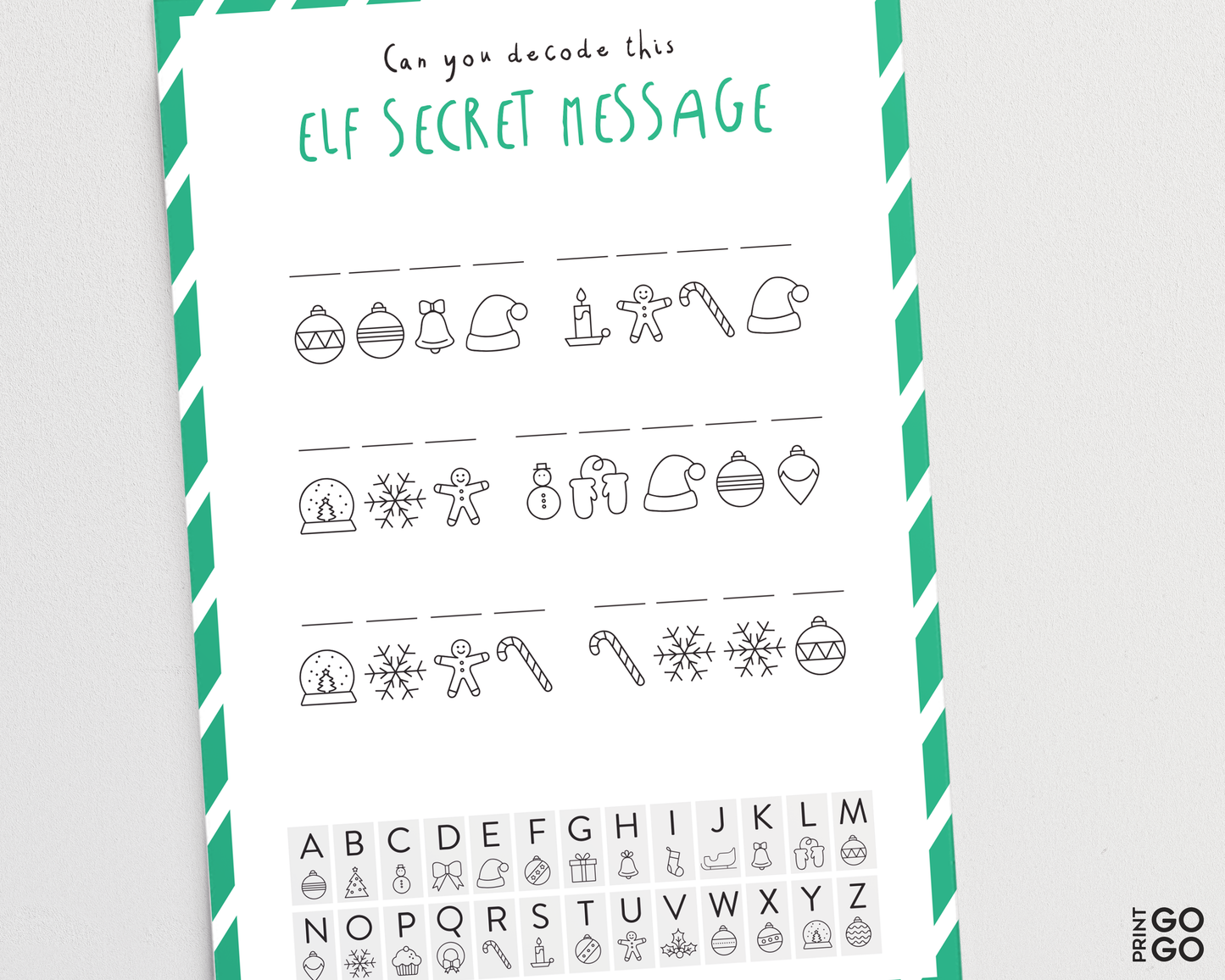 Coded Secret Elf Messages