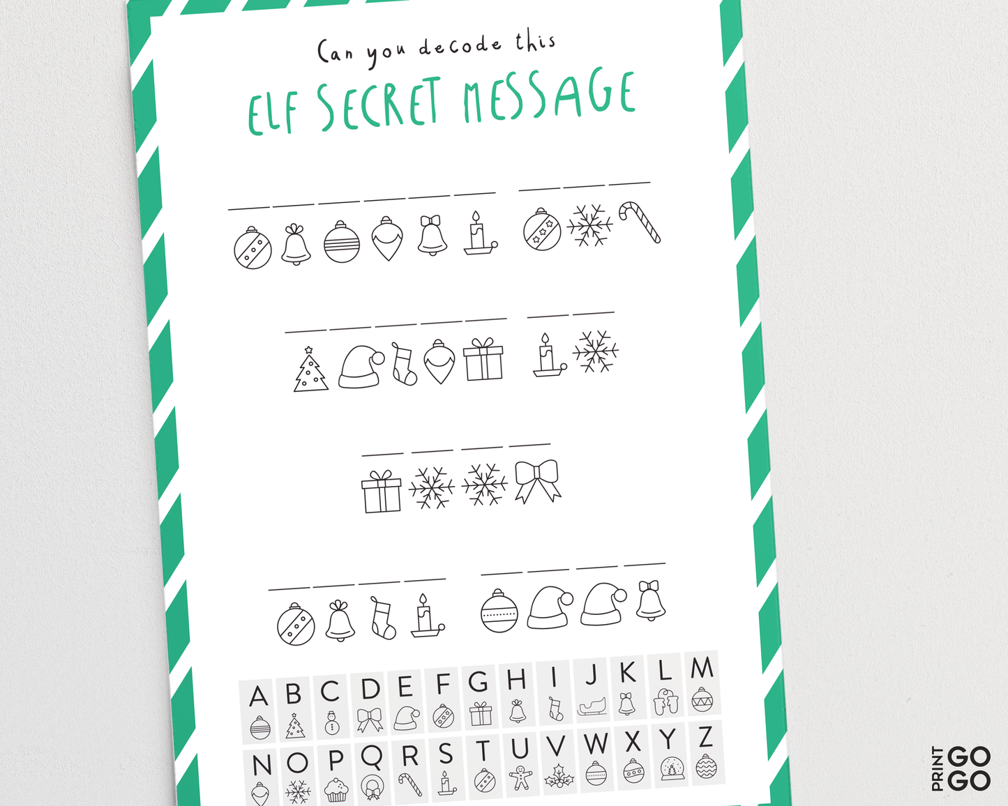 Coded Secret Elf Messages