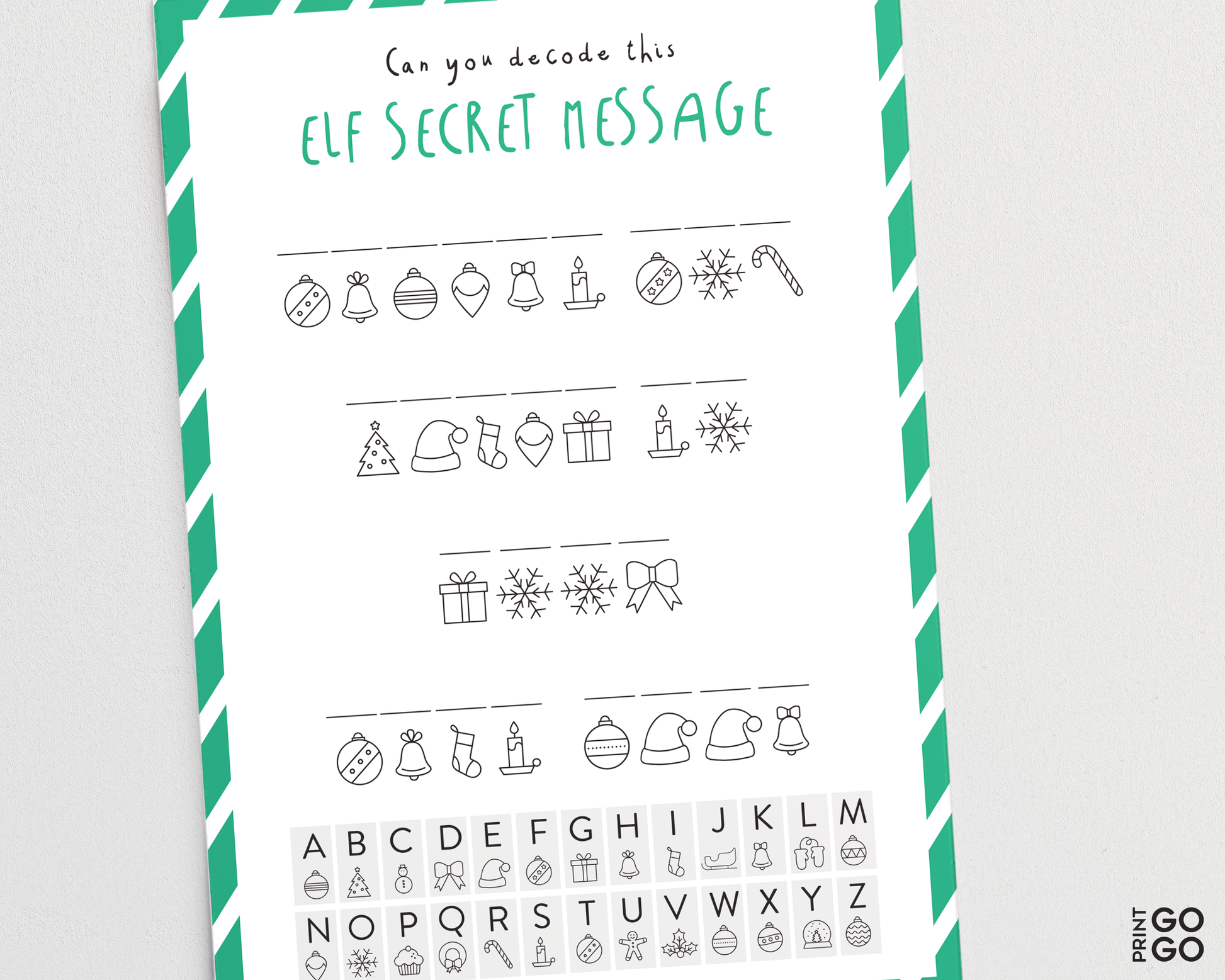 Coded Secret Elf Messages