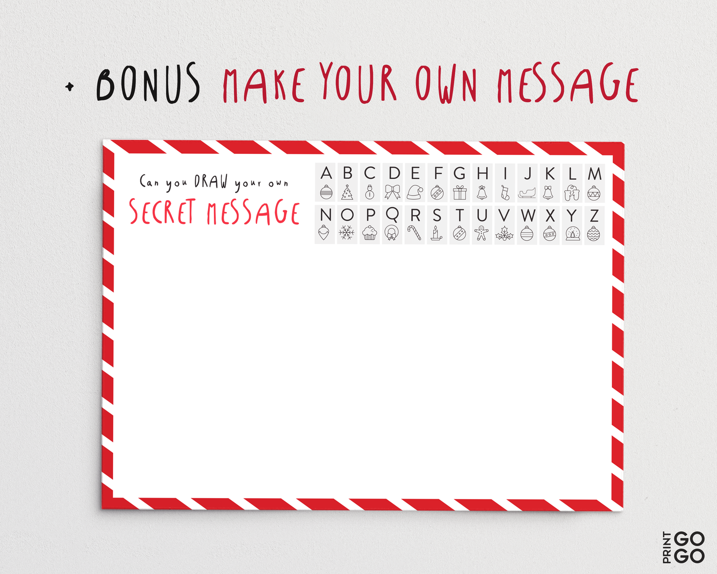 Coded Secret Messages from Santa