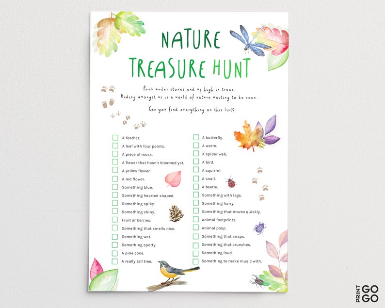 Treasure Hunt Bundle - Six Outdoor Scavenger Hunt Games for Kids
