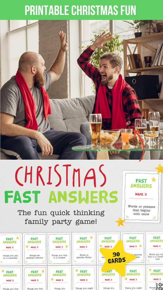 This Christmas Play Fast Answers - The Fun Quick Thinking Family Party Game
