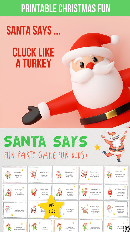 Play Santa Says at Christmas - The Fun Party Game of Copying Commands!