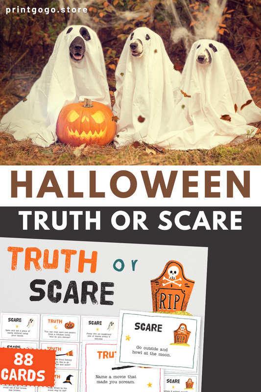 Scare-tastic Fun with Halloween Truth or Scare Cards!