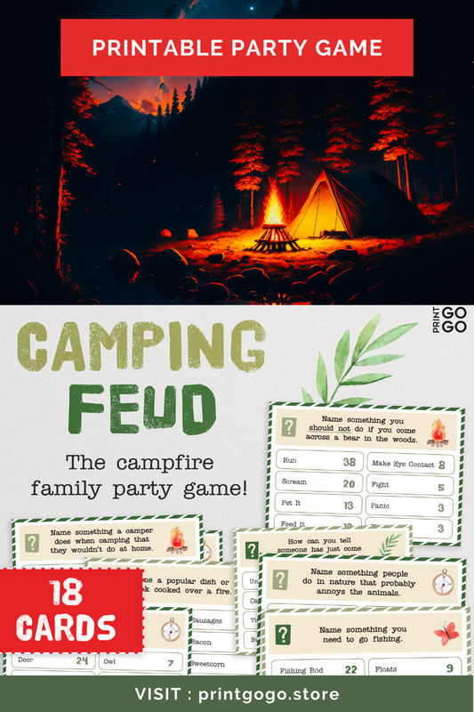 Enjoy a Wild Game of Camping Feud in the Great Outdoors!