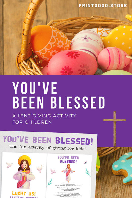 You've Been Blessed - The Fun Christian Almsgiving Activity for Lent!