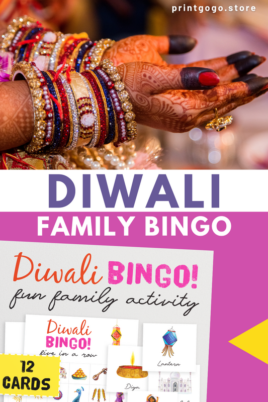 5 Is the Magic Number: Diwali Bingo the Fun family Activity