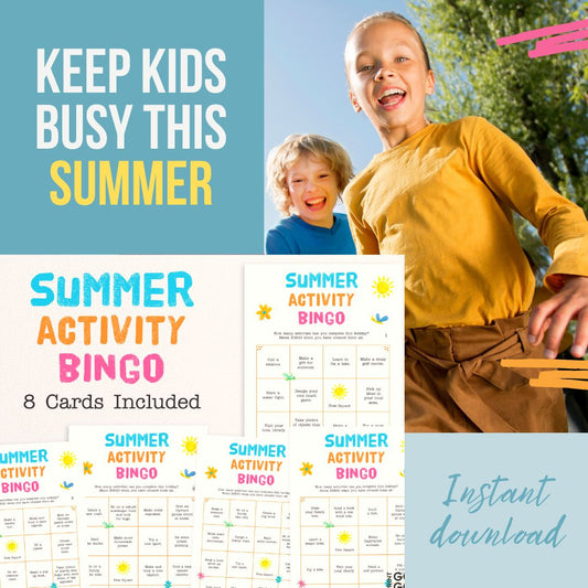Printable Summer Activity Bingo - Keep Kids Busy This Summer