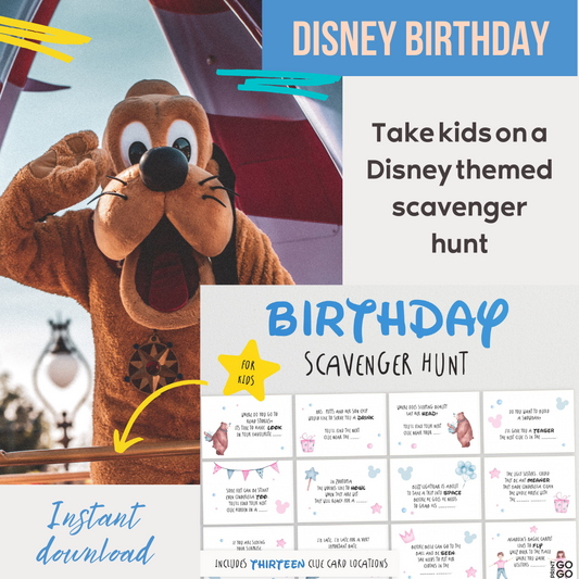 Solve Riddles and Enjoy an Disney Themed Scavenger Hunt for Kids