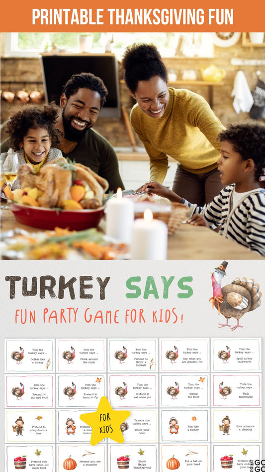 Play Turkey Says this Thanksgiving - The Hilarious Group Game of Copying Commands!