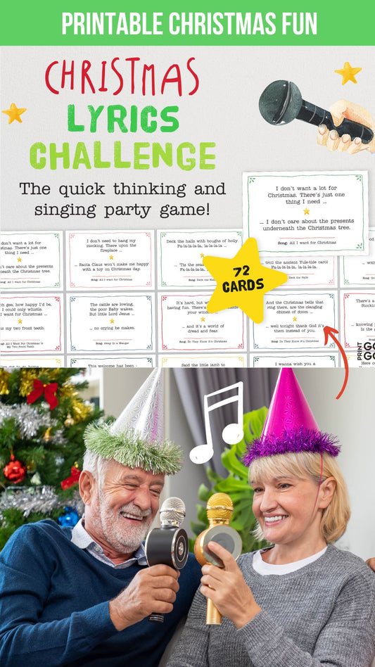 Play Christmas Finish The Lyrics - The Quick Thinking and Singing Family Party Game!