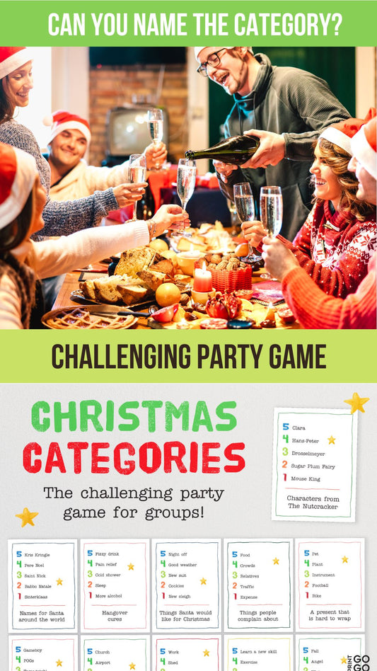 Learn to Play Christmas Categories - The Challenging Party Game for Groups