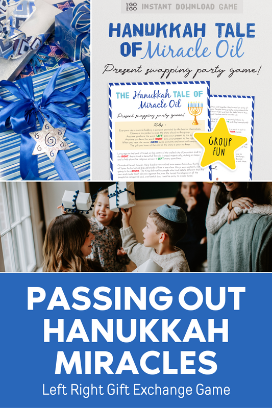Passing Out Miracles: A Hanukkah Left Right Gift Exchange!