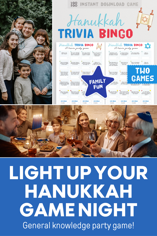 Light Up Your Hanukkah Game Night with Trivia Bingo!
