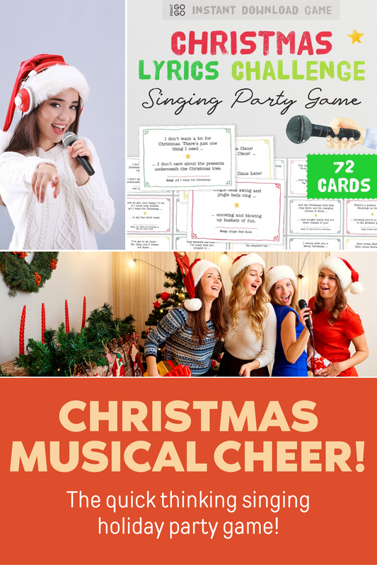 Christmas Lyrics Challenge Game - The Quick Thinking and Singing Family Party Game