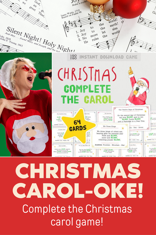 Christmas Carol-oke! Complete the Christmas carol game!