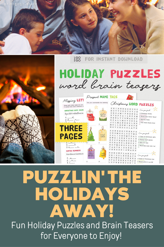 Christmas Word Puzzles - Fun Holiday Brain Teaser Games!