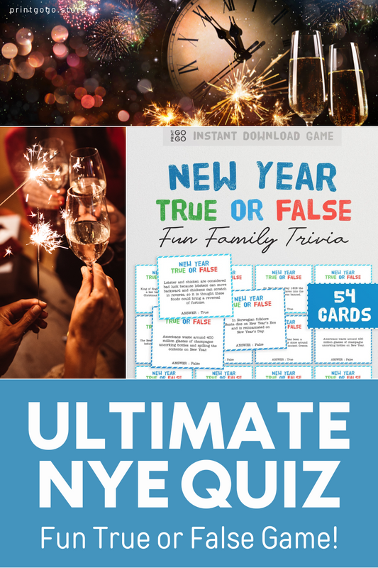 The Ultimate New Year's Eve True or False Quiz!