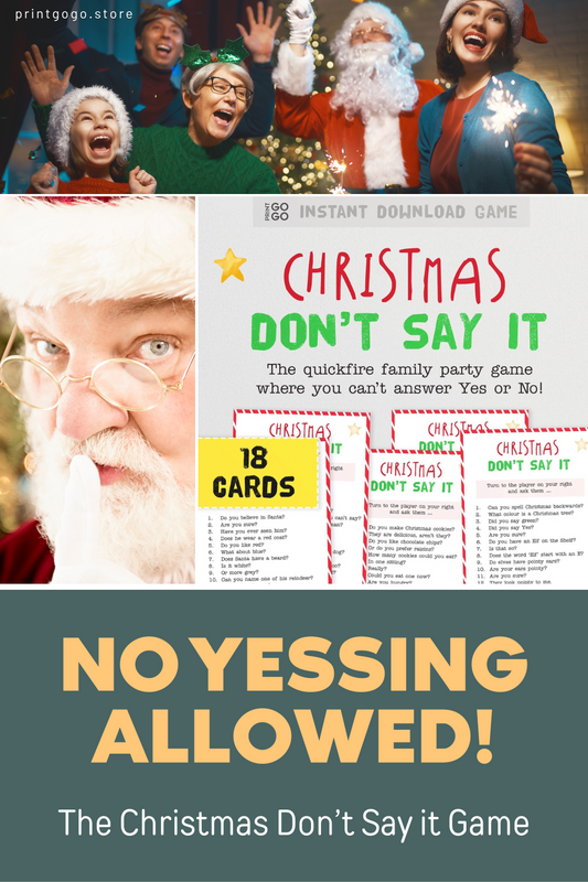 No Yessing Allowed: The Christmas Don't Say It Game