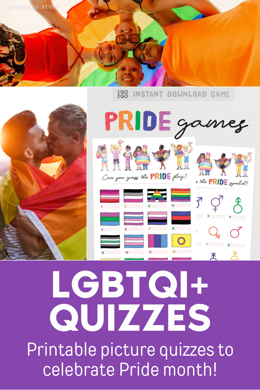 Show Your Pride: The Ultimate LGBTQI+ Picture Quizzes! β Print GoGo