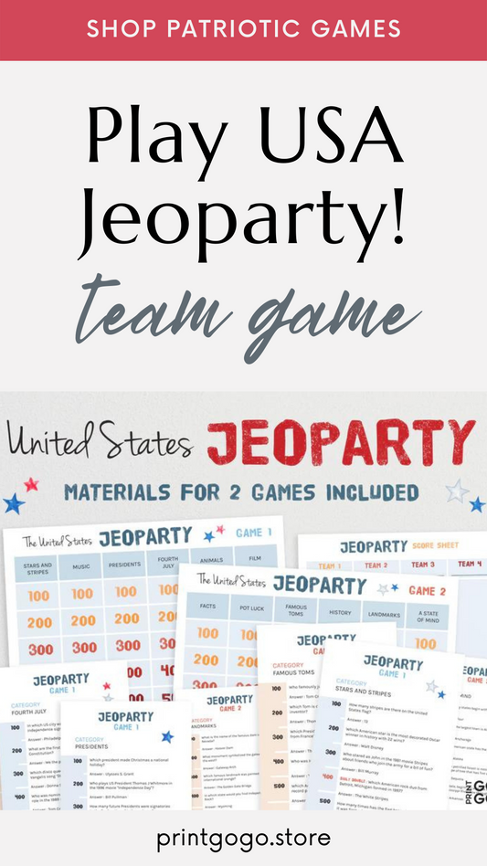 Learn to Play USA Jeoparty! Wager points and outsmart opponents!