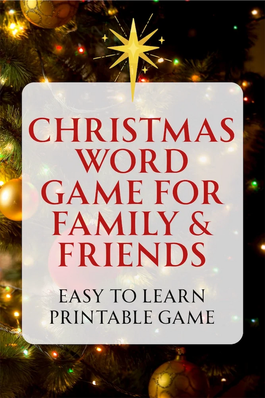 Christmas Word Games: A Fast & Fun Game for Christmas Parties