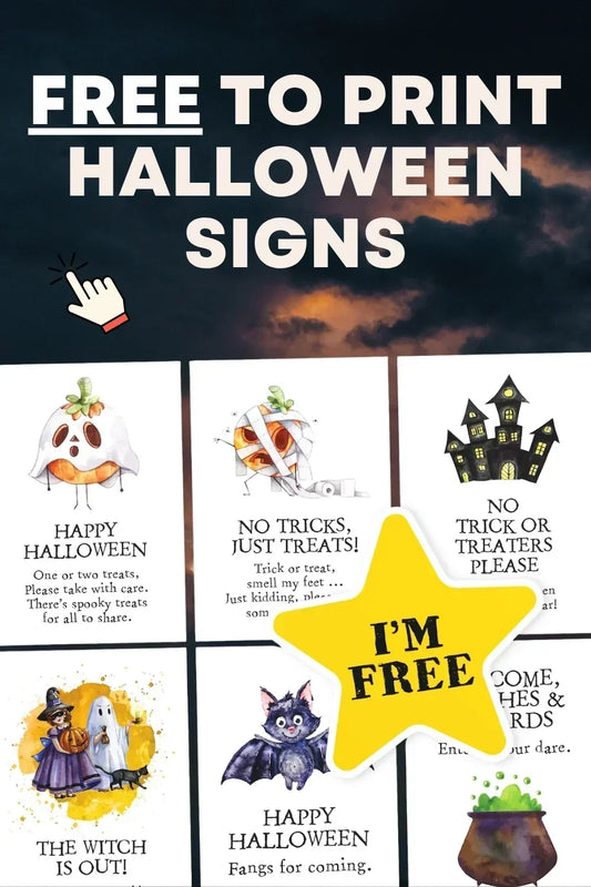 Free Halloween Printable Signs for Trick or Treaters