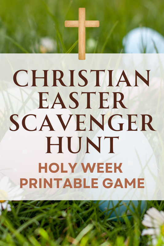 Christian Easter Activity for Kids: 12 Resurrection Easter Egg Scavenger Cards That Tell the Easter Story
