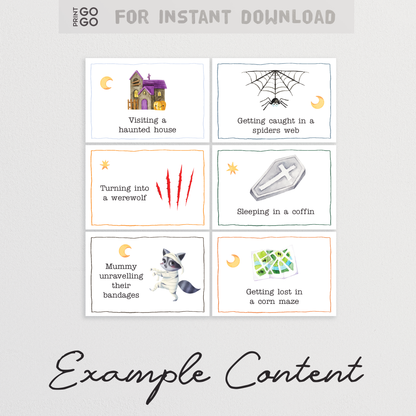 Halloween Act It, Draw It - The Hilarious Family Party Game of Acting Out, Drawing and Guessing Phrases