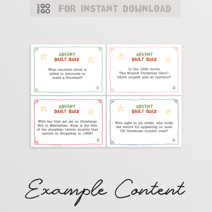 Quiz Advent Cards - A Fun Way to Countdown Christmas