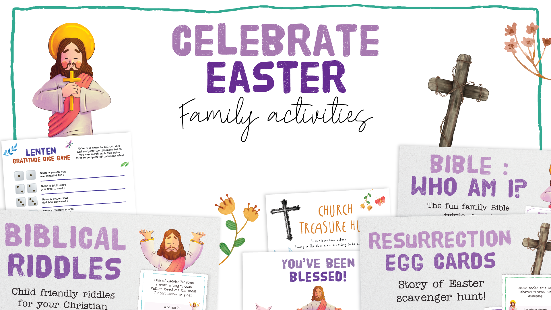 A collection of Easter games and activities for all the family. From Easter indoor and outdoor scavenger hunts, Easter bingo, Easter DIY escape room and kindness challenges for kids.