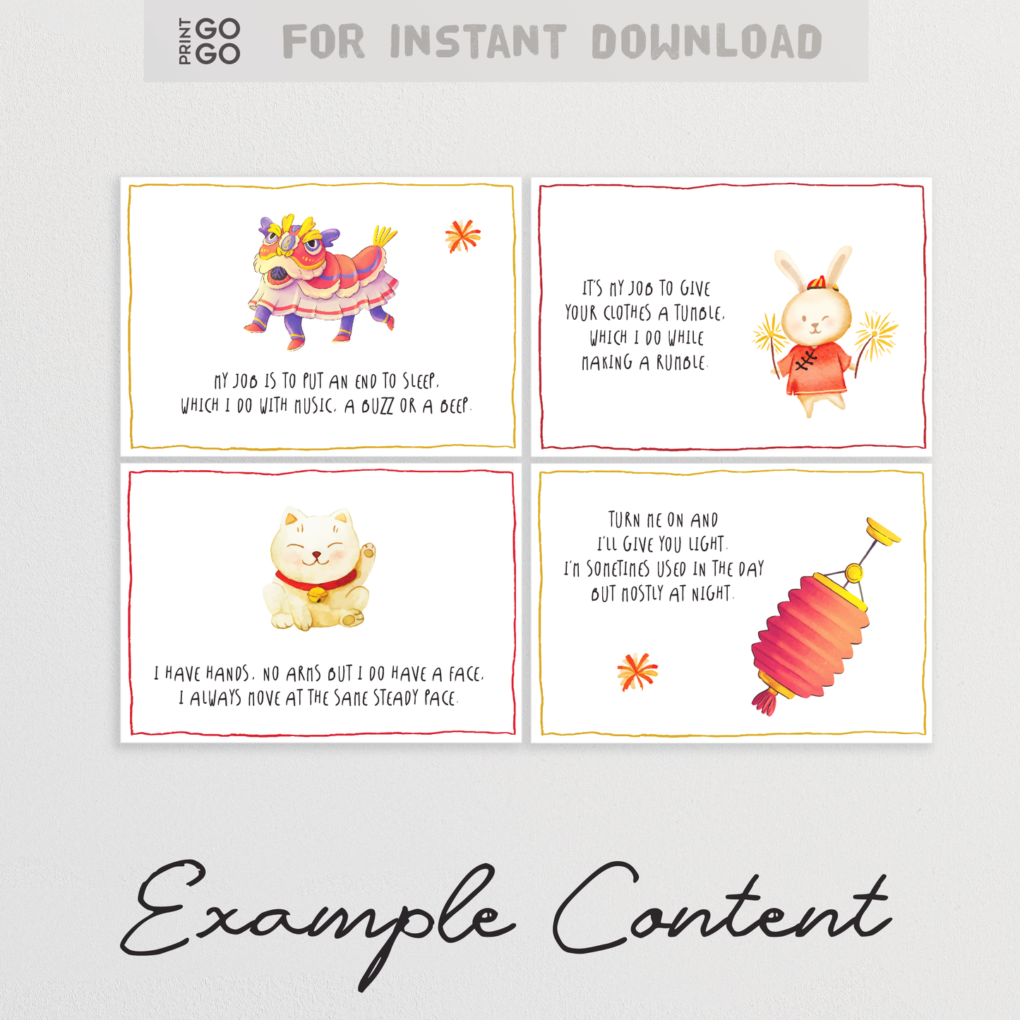 Chinese New Year Scavenger Hunt for Kids