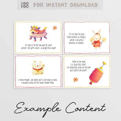 Chinese New Year Scavenger Hunt for Kids