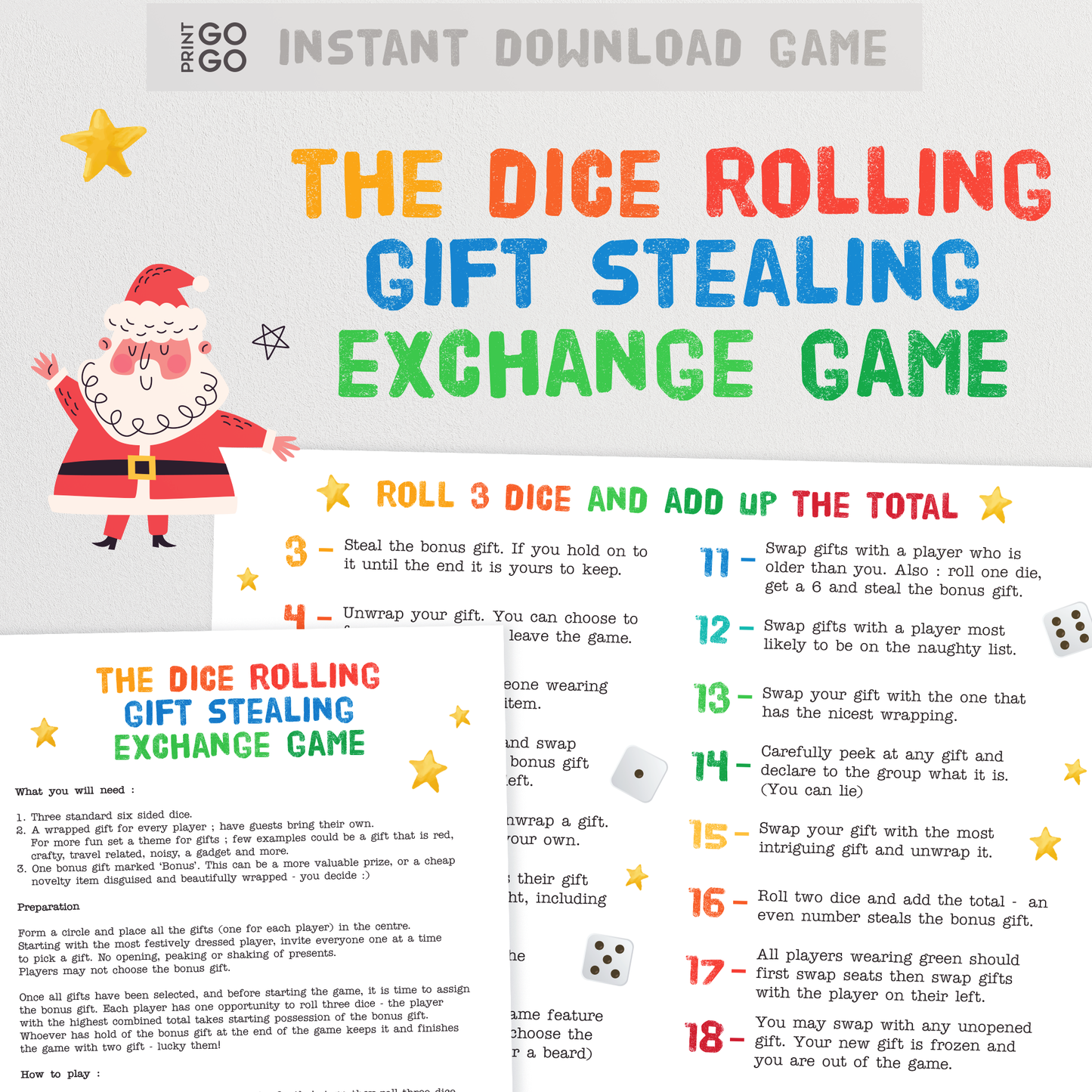 Christmas Roll the Dice Gift Exchange - The Hilarious Yankee Swap Gift Party Game!