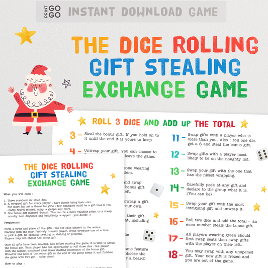 Christmas Roll the Dice Gift Exchange - The Hilarious Yankee Swap Gift Party Game!
