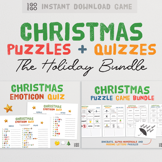 Christmas Puzzle Quiz Bundle